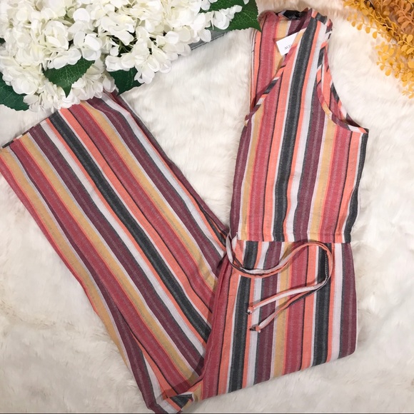 NEW DREW Anthropologie Striped Jumpsuit - Picture 2 of 5